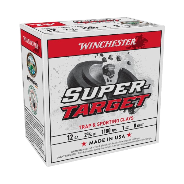 Winchester Super-Target Target Load Shotshells - 12 gauge - 1 oz. - 8 Shot - 25 Rounds