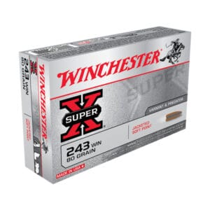 Winchester Super-X .243 Winchester 80 Grain JSP Centerfire Rifle Ammo