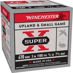 Winchester Super-X High-Brass Shotshells .410 ga 3" 3-3/4 oz 1100 fps #7.5 25/ct