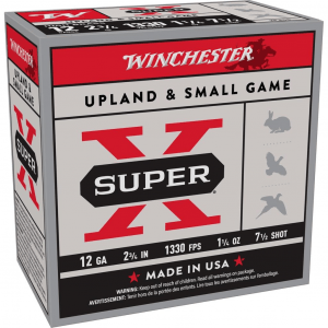 Winchester Super-X High-Brass Shotshells 12 ga 2-3/4" 1-1/4 oz 1330 fps #7.5 25/ct