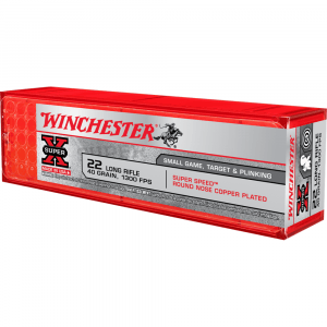 Winchester Super-X Super Speed Rimfire Ammunition .22 LR 40 gr. PS 1300 fps 100/ct