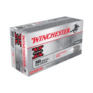 Winchester Super-X Target Lead Round Nose .38 Special 158 Grain Handgun Ammo