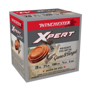 Winchester Super-X Xpert Hi-Velocity Game and Target Steel Shotshells - 28 Gauge - #6 - 2.75" - 25 rounds