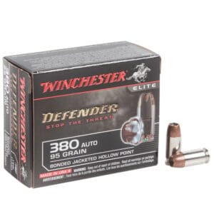 Winchester Supreme Defender PDX1 380 Auto (ACP) 95gr BJHP Handgun Ammo - 20 Rounds