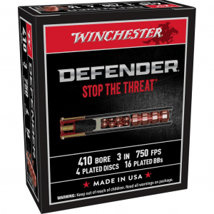 Winchester Supreme Elite PDX1 Personal Defense Shotshells .410 ga 3" 4 disc 16 plts Slug 750 fps 10/ct