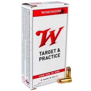 Winchester Target 40 S&W 165gr FMJ Handgun Ammo - 50 Rounds