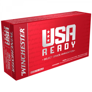 Winchester USA Ready Handgun Ammunition .40 S&W 165 gr. FMJ-FN 1060 fps 50/ct