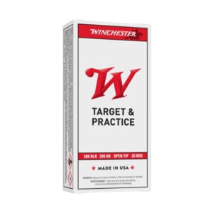 Winchester USA Target .300 AAC Blackout 200 Grain FMJ Centerfire Rifle Ammo