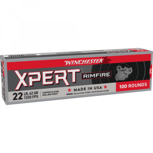 Winchester Xpert Rimfire Ammunition .22 LR 42 gr. LRN 1320 fps 100/ct