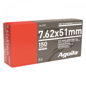 Aguila .308 Win. (7.62x51mm) FMJBT 150 Grain 20 Rounds