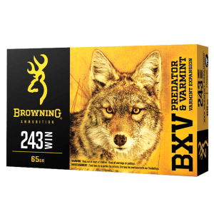 BROWNING BXV 243 Win 65Gr Varmint Rifle Ammo (B192302431)