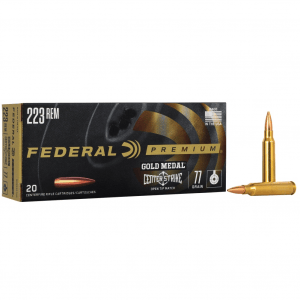 FEDERAL Gold Medal Centerstrike 223 Rem 77 Gr Centerfire Rifle Ammunition (GM223OTM3)