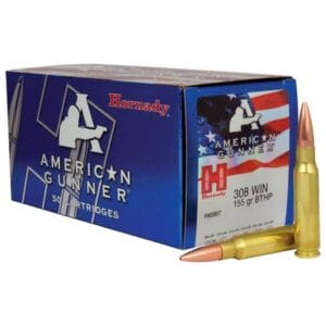 Hornady American Gunner 308 Winchester 155gr BTHP Rifle Ammo - 50 Rounds