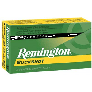 REMINGTON Express 12 Gauge 2.75in 000 Buck Ammo, 5 Round Box (12B000)