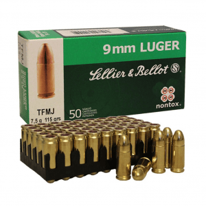 SELLIER & BELLOT Magtech 9mm 115Gr Full Metal Jacket Handgun Ammo (SB9NTA)