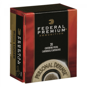 Federal Hydra-Shok 9mm JHP 124 Grain 20 Rounds