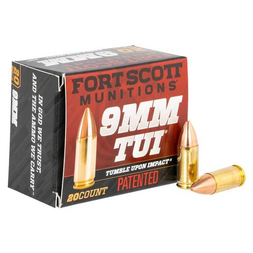 Fort Scott Munitions TUI 9mm Luger 80gr SCS Centerfire Handgun Ammo - 20 Rounds
