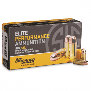 SIG SAUER Elite Performance .380 ACP FMJ 100 Grain 50 Rounds