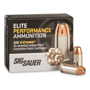 SIG SAUER Elite V-Crown .45 ACP JHP 230 Grain 20 Rounds