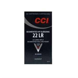 22 Long Rifle 40gr Subsonic Segmented Hp 50/Box - Cci 22lr 40gr Segmented Hp Subsonic 50/Bx