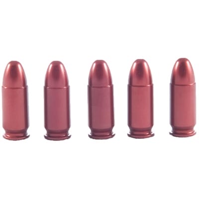 Ammo Snap Cap Dummy Rounds - 9mm Luger Snap Caps 5/Pack