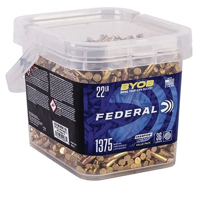 Byob 22 Long Rifle Rimfire Ammo - Byob 22 Long Rifle 36gr Copper Plated Hp 1,375/Bucket