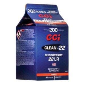 CCI Suppressor 22 Long Rifle 45gr LRN Rimfire Ammo - 200 Rounds