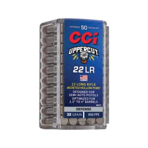 CCI Uppercut .22 Long Rifle 32 Grain Jacketed Hollow Point Rimfire Ammo