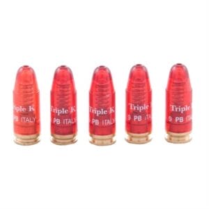 Deluxe Snap Caps Dummy Rounds - 9mm, 5 Caps Per Pak