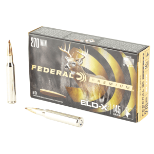 FEDERAL Centerfire Rifle Ammunition 270 Win 145 Gr Eld-X (P270ELDX1)