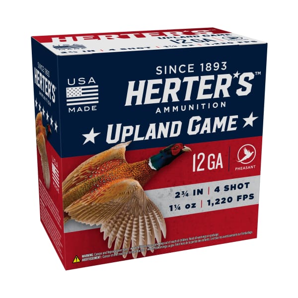 Herter's Pheasant Shotgun Shells - 12 Gauge - #4 - 2.75" - 25 Rounds
