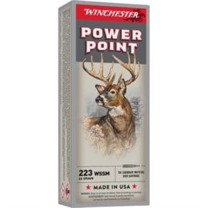 Power-Point 223 Wssm Soft Point Tip Rifle Ammo - Power-Point 223 Wssm 64gr Soft Point Tip 20/Box