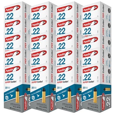 Super Colibri 22 Long Rifle Rimfire Ammo - 22 Long Rifle 20gr Super Colibri Lead Solid Point 1000/Case