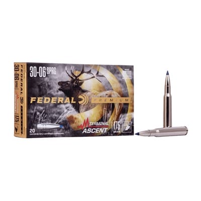 Terminal Ascent 30-06 Springfield Ammo - Terminal Ascent 30-06 Springfield 175gr Polymer Tip 20/Box
