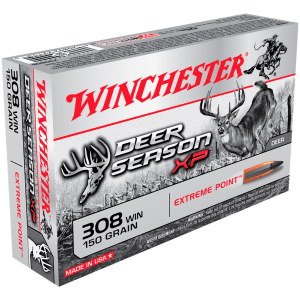 WINCHESTER Deer Season XP 308 Win 150Gr Extreme Point 20rd Box Bullets (X308DS)