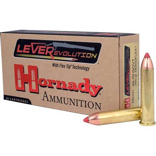 Hornady LEVERevolution 45-70 Government 250gr MonoFlex - 20 Rounds