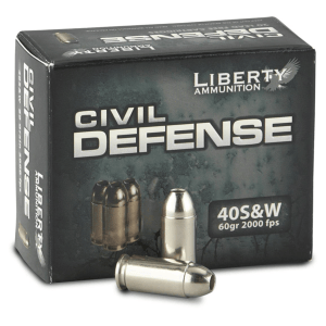 Liberty Civil Defense .40 S&W HP 60 Grain 20 Rounds