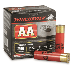 Winchester AA Target Loads 28 Gauge 2 3/4" 3/4 oz. 25 Rounds