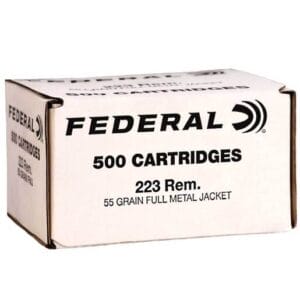 Federal Training 223 Remington 55gr FMJ Rifle Ammo - 500 Rounds