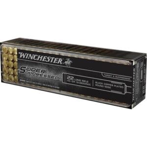 Winchester Super Suppressed 22 Long Rifle 45gr Round Nose Rimfire Ammo - 100 Rounds
