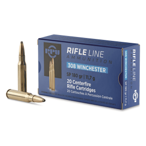 PPU .308 Winchester 180 Grain SP 20 Rounds